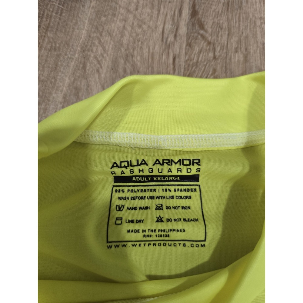Aqua‎ Armor NeverlostSPF 50+ High-Vis Rashguard - Adult XXL - Long Sleeve